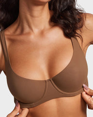 Invisible Wired Unlined Balconette Bra