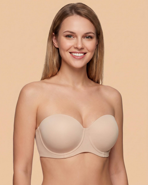 No-Slip Strapless Full Support Bra