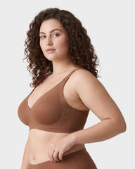 Seamless Deep V Push-Up Wireless Bra