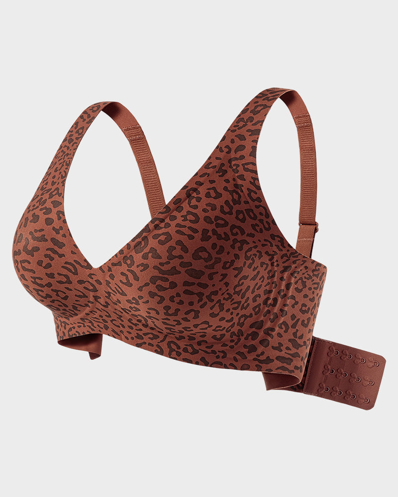 Plunge Push-Up Seamless Barely-There Wireless Bra