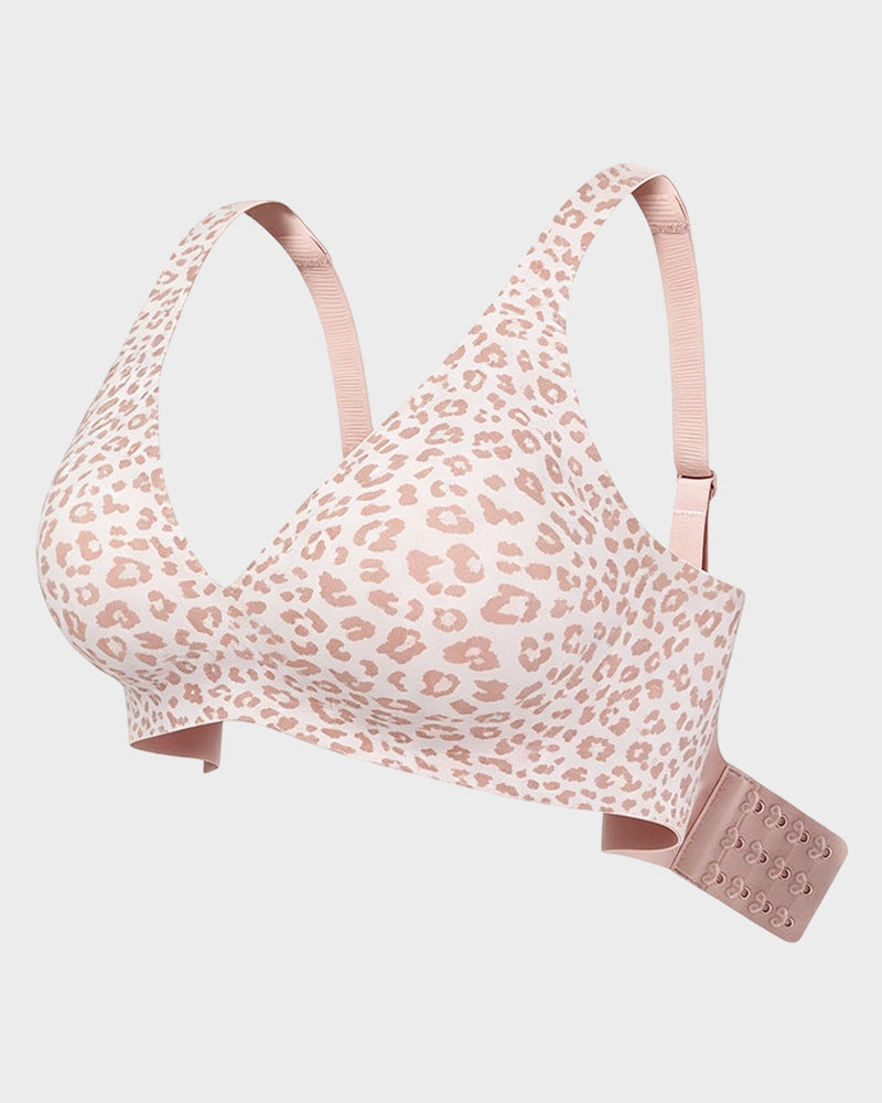 Plunge Push-Up Seamless Barely-There Wireless Bra