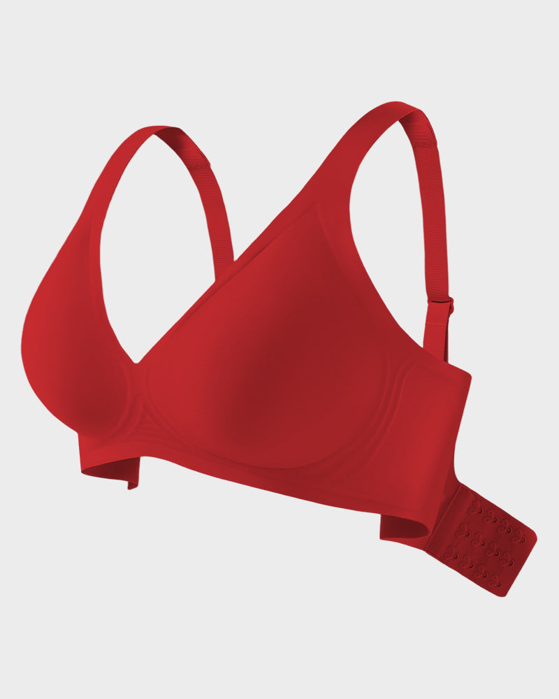 Plunge Push-Up Seamless Barely-There Wireless Bra