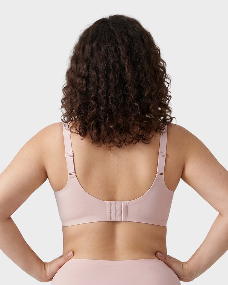 Plunge Push-Up Seamless Barely-There Wireless Bra