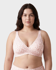 Plunge Push-Up Seamless Barely-There Wireless Bra