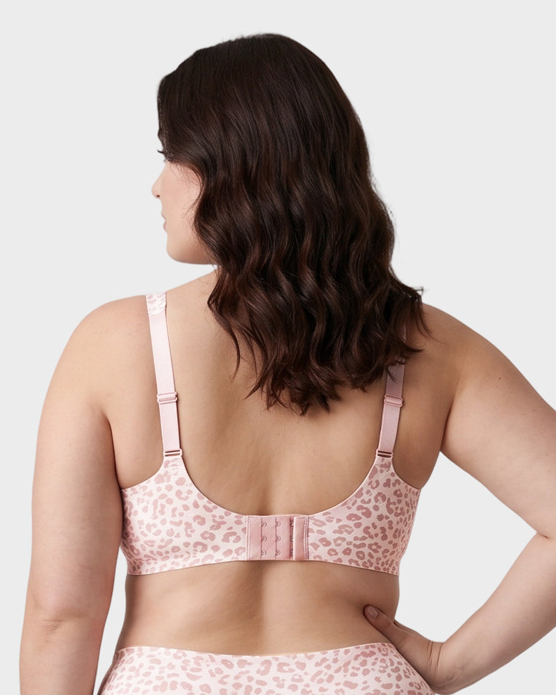 Plunge Push-Up Seamless Barely-There Wireless Bra