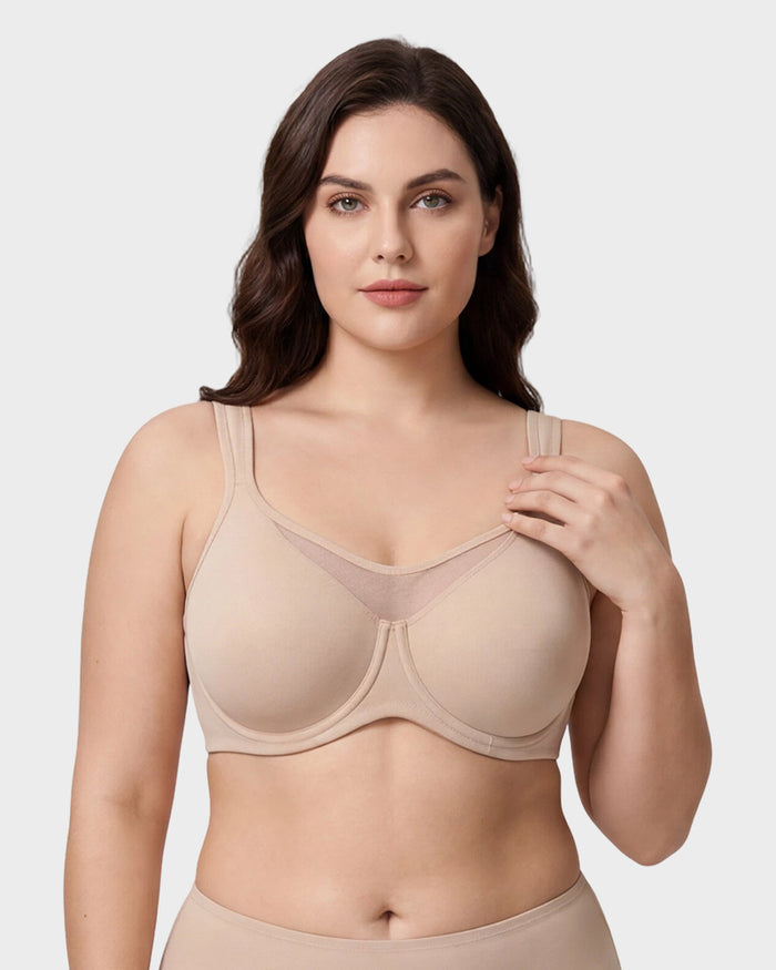 Plus Size Cooling Full Coverage Minimizer Bra