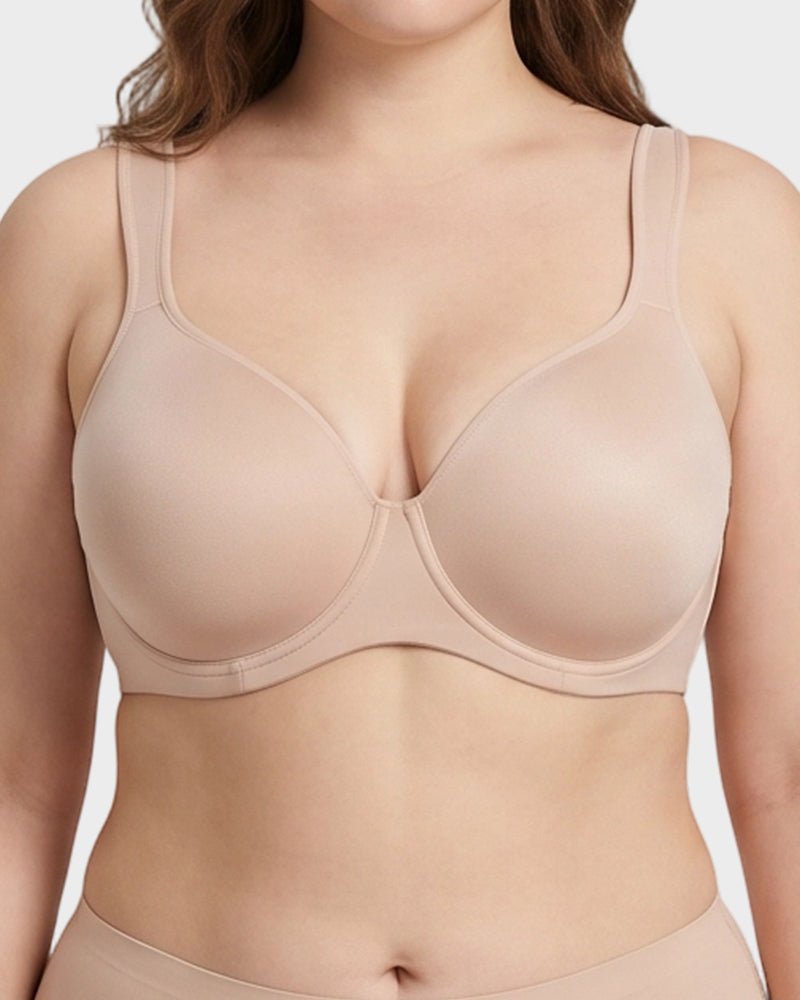Plus Size Full Coverage Soft Unlined Minimizer Bra