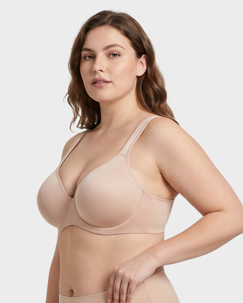 Plus Size Full Coverage Soft Unlined Minimizer Bra