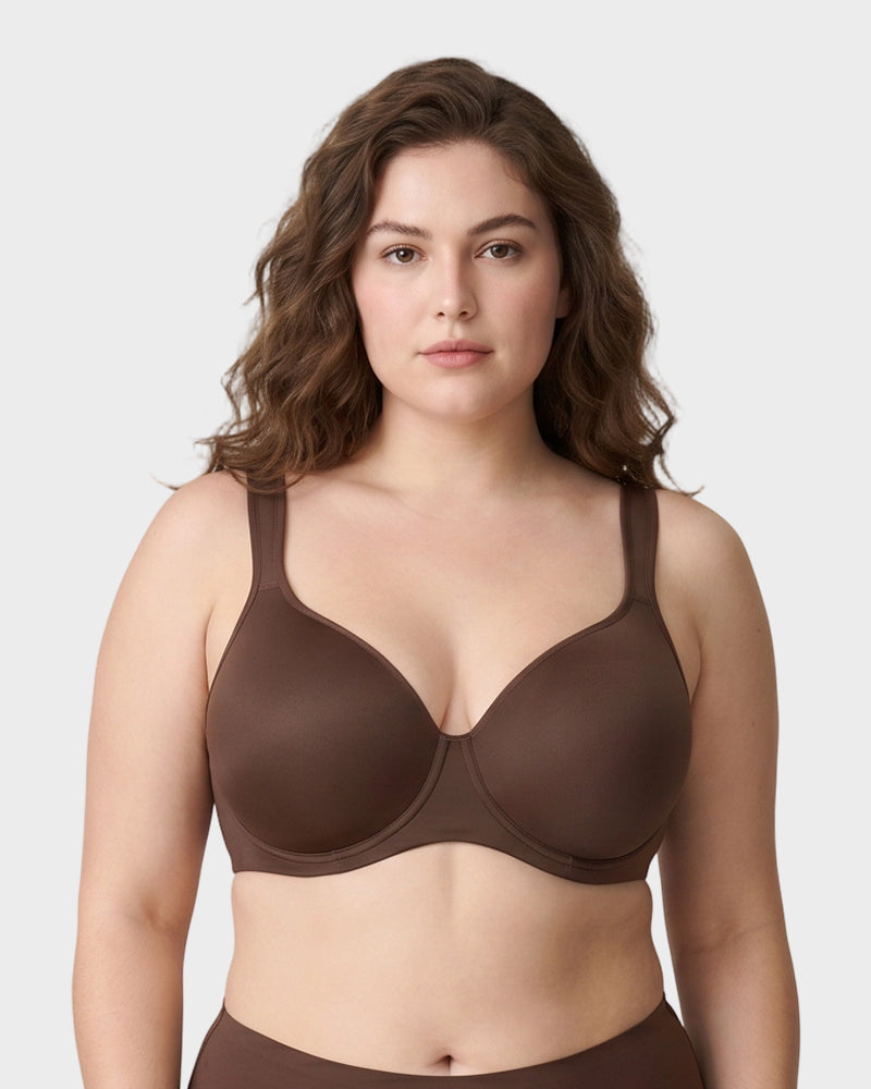 Plus Size Full Coverage Soft Unlined Minimizer Bra