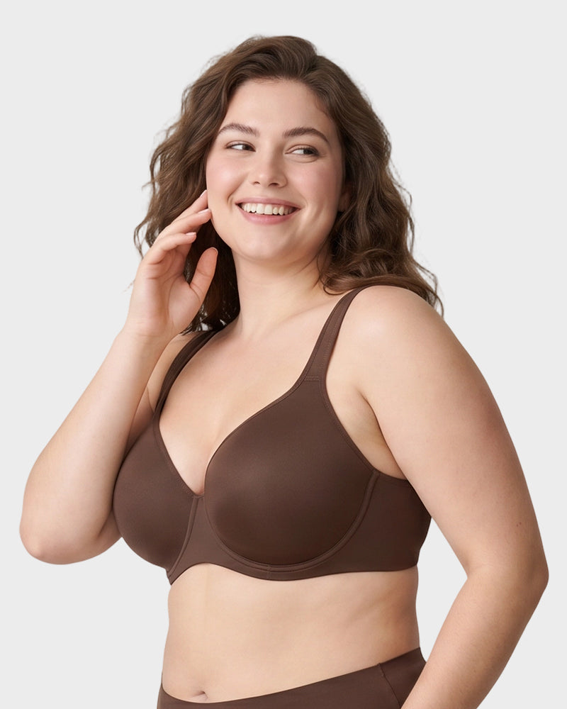 Plus Size Full Coverage Soft Unlined Minimizer Bra