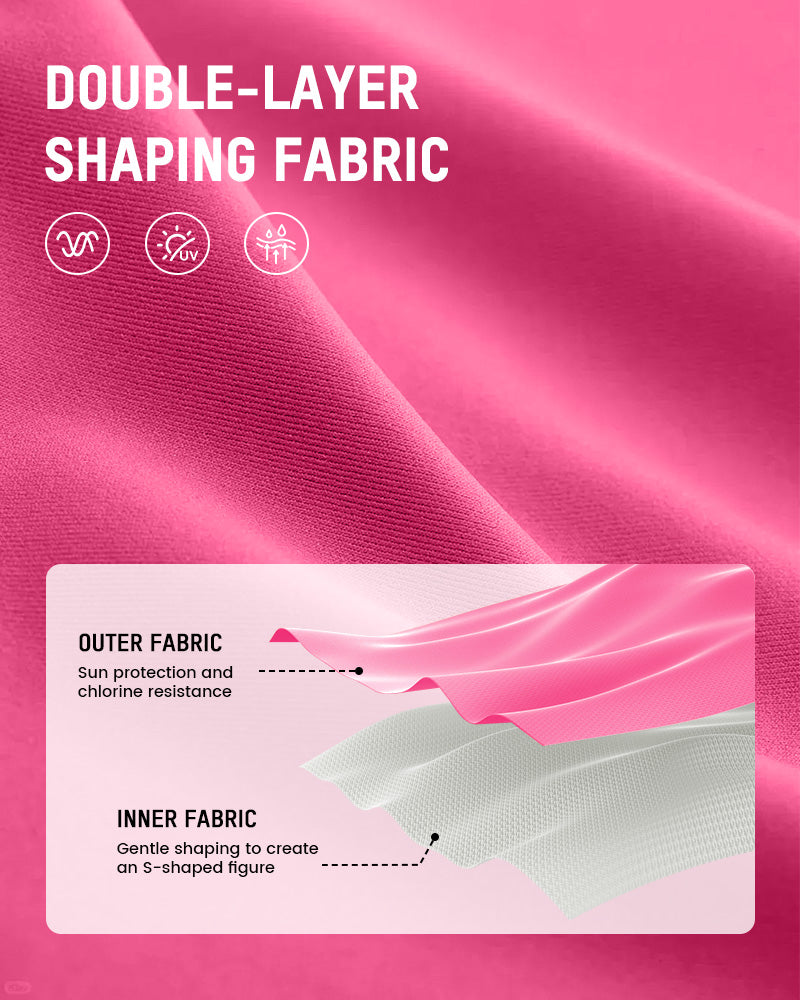 SculptSkin™ FlowFlair Side Tie Swim Dress