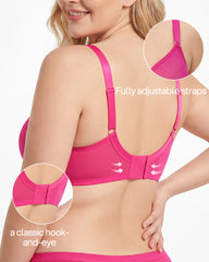 Breathable Mesh Demi Bra for Everyday Comfort