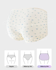 5-Pack Antibacterial Cotton Seamless Boxer Panties