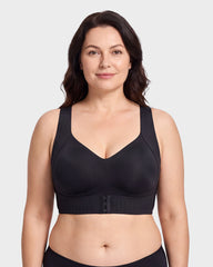 Wireless Front-Closure Posture Bra for Everyday Comfort