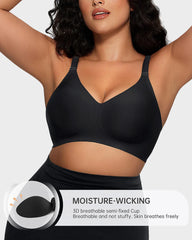 Wireless Seamless Soft Jelly Strip Bra