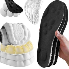 4D Memory Foam Arch Support Shock-Absorbing Insoles