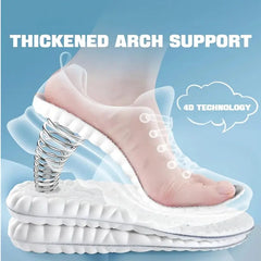 4D Memory Foam Arch Support Shock-Absorbing Insoles