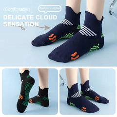 3-Pair Lightweight Compression Ankle Socks — Cushioned Support for Active Feet
